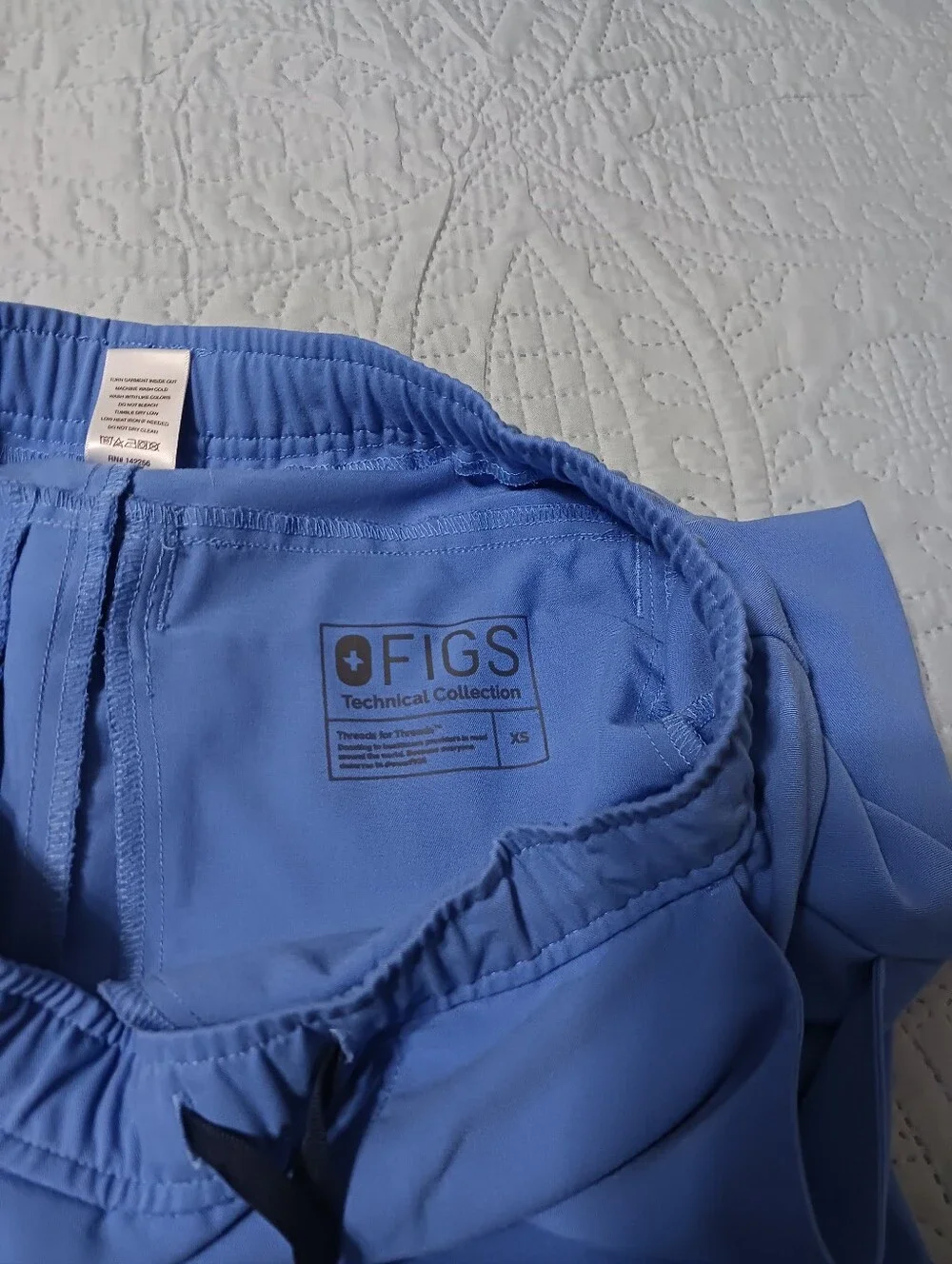 Figs joggers XS unisex ceil blue scrubs pants only